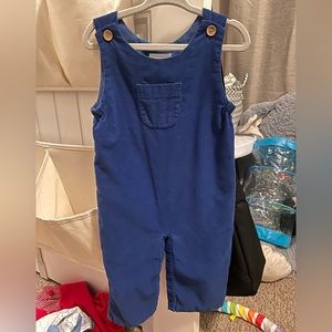 Little English Campbell Overall blue corduroy 12m NWOT